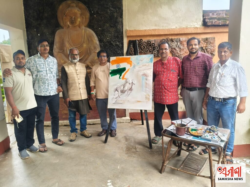 ଧଉଳି ଚାରୁକଳା ମହାବିଦ୍ୟାଳୟ : ଚିତ୍ରରେ ପ୍ରଦର୍ଶିତ ସ୍ୱାଧୀନତାର ମାହାତ୍ମ୍ୟ ନିଆରା ଢଙ୍ଗରେ ୮୦ ତମ ସ୍ୱାଧୀନତା ଦିବସ ପାଳନ – ସମୀକ୍ଷା ଖବର