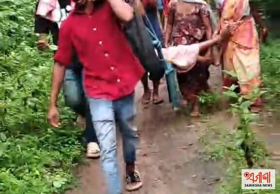 ଅପହଞ୍ଚ ଇଲାକାର କରୁଣ କାହାଣୀ:ଗର୍ଭବତୀ ୬ କିଲୋମିଟର ବୁହାହେଲେ – ସମୀକ୍ଷା ଖବର