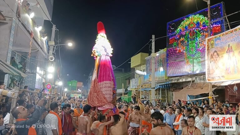 ମା’ ଭଗବତୀଙ୍କ ପୀଠରେ ଶାରଦୀୟ ପାର୍ବଣମଧ୍ୟାହ୍ନରେ ଆମିଷ ଘାଣ୍ଟ; ରାତ୍ରରେ ମାଛଗୁଣ୍ଡି ଭଜା ଭୋଗ