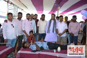 ସମାଜସେବୀ ଶିବ ସାହୁଙ୍କ ଜନ୍ମ ଦିନ ଅବସରରେ ସ୍ଵେଚ୍ଛାକୃତ ରକ୍ତ ଦାନ ଶିବିର ଅନୁଷ୍ଠିତ