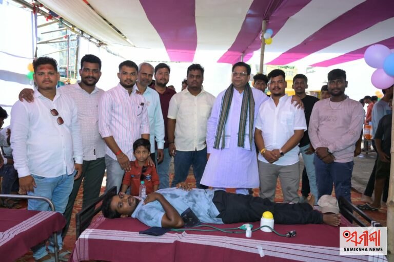ସମାଜସେବୀ ଶିବ ସାହୁଙ୍କ ଜନ୍ମ ଦିନ ଅବସରରେ ସ୍ଵେଚ୍ଛାକୃତ ରକ୍ତ ଦାନ ଶିବିର ଅନୁଷ୍ଠିତ